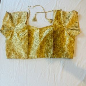 NWOT Chandrakala Bollywood Readymade Indian Style Saree Blouse Brocade Choli 2xl